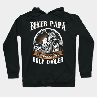 Only Cool Papa Rides Motorcycles T Shirt Rider Gift Hoodie